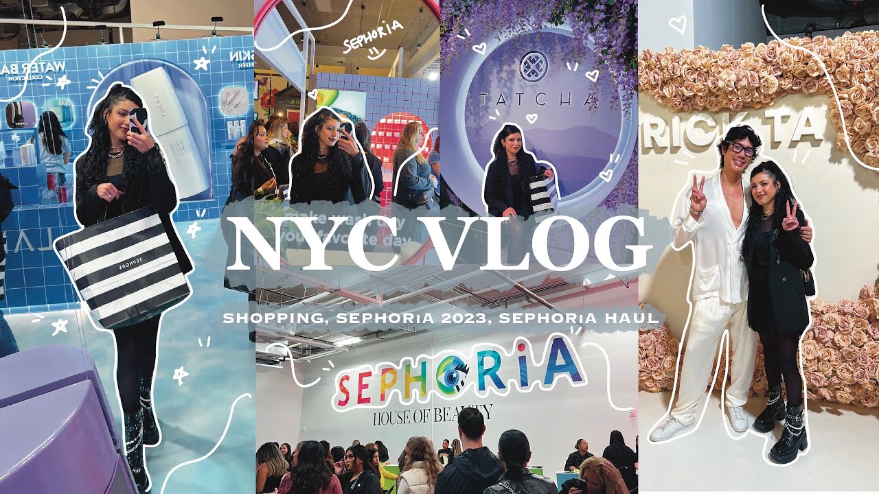 NYC Vlog🗽: shopping, SEPHORiA 2023, SEPHORiA haul 🤍 | Hebarrietty