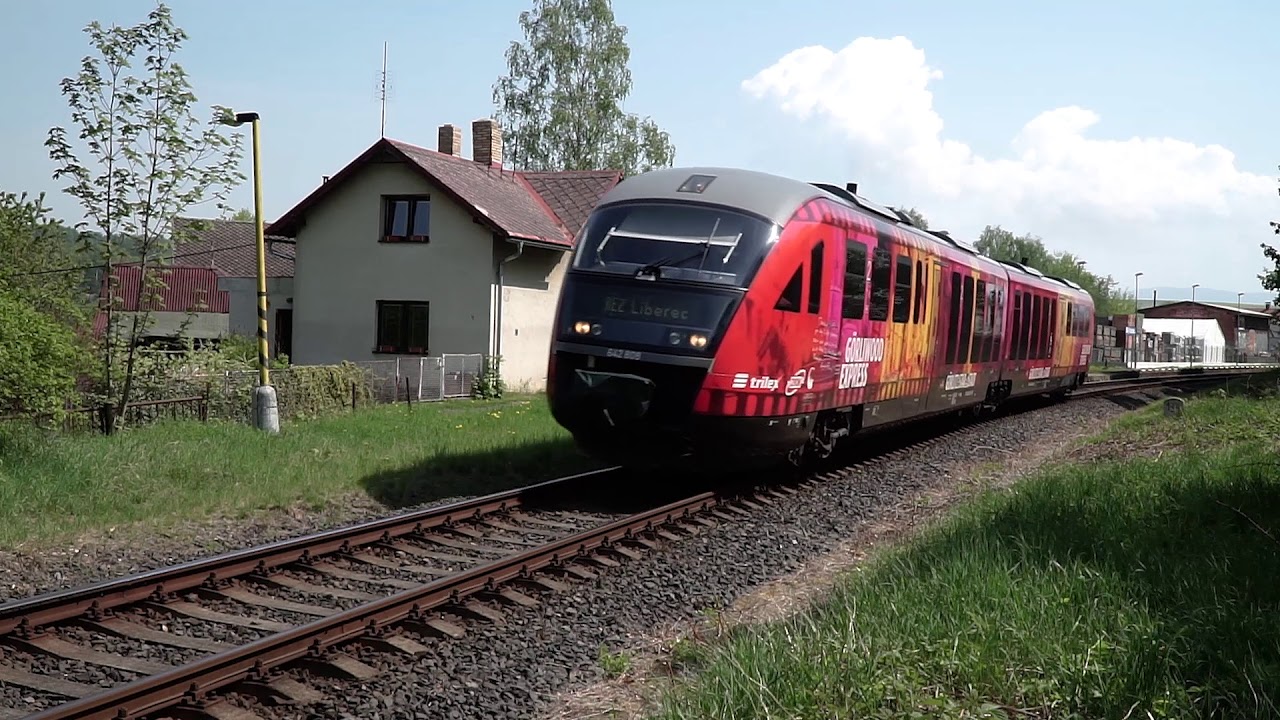 Vlaky Liberec - Hrádek nad Nisou, státní hranice, trať 089