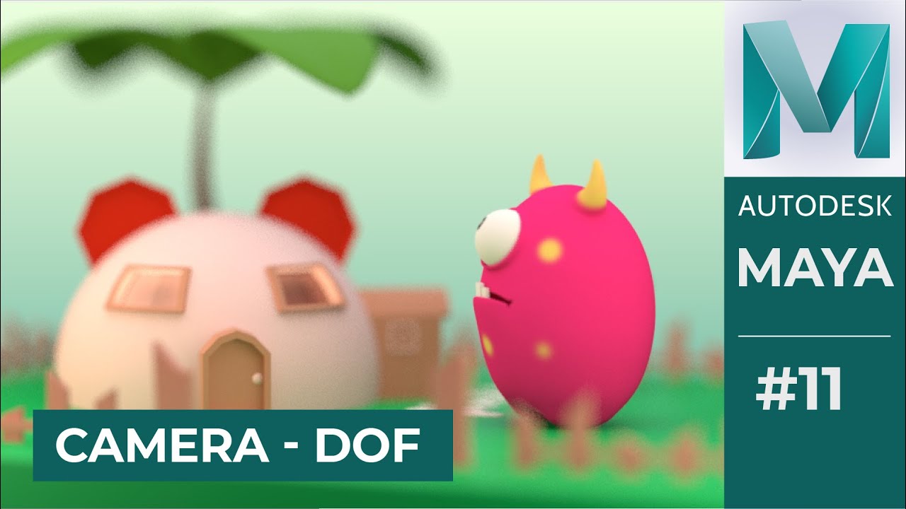 Bài 11: Camera trong 3d maya, hướng dẫn depth of field - xóa phông
