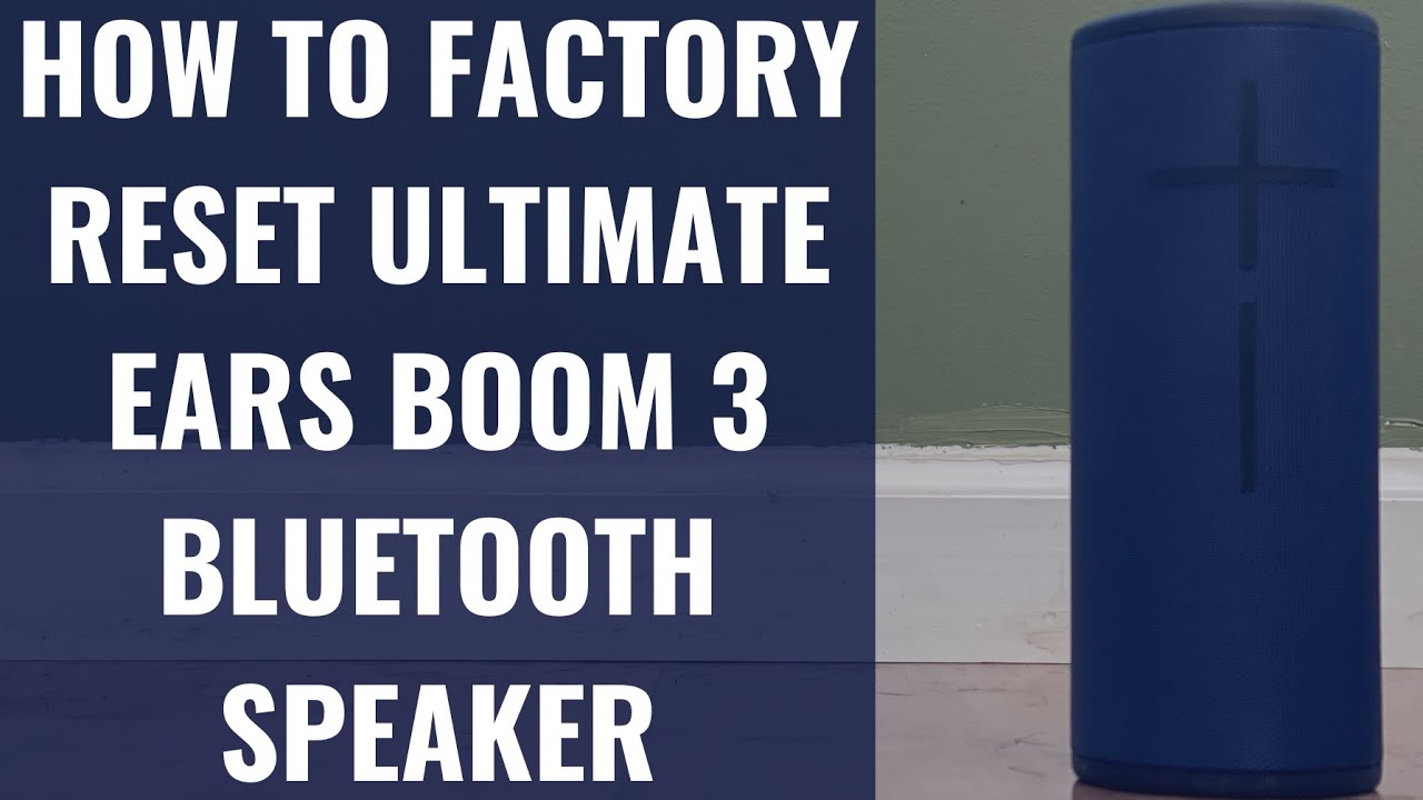 Jak przywr&oacute;cić ustawienia fabryczne głośnika Bluetooth Ultimate Ears Boom 3