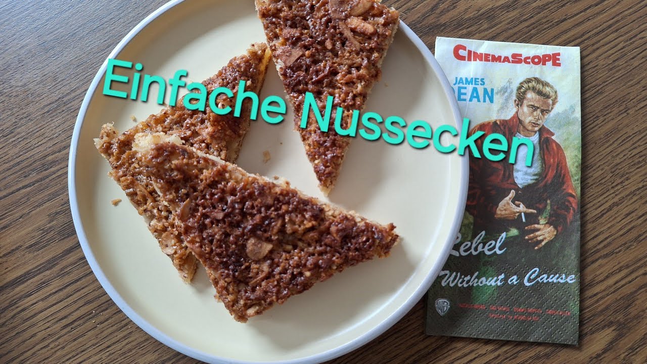 Nussecken - ich backe und mache nebenher Pizzatoast