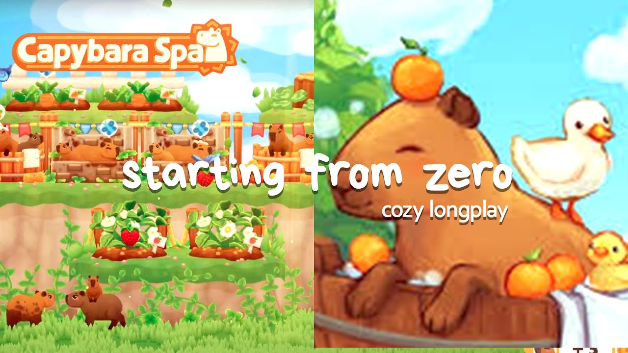 UNLOCKING EVERYTHING TILL LEVEL 20 - CAPYBARA SPA  | Cozy and Relaxing Longplay (No Commentary)