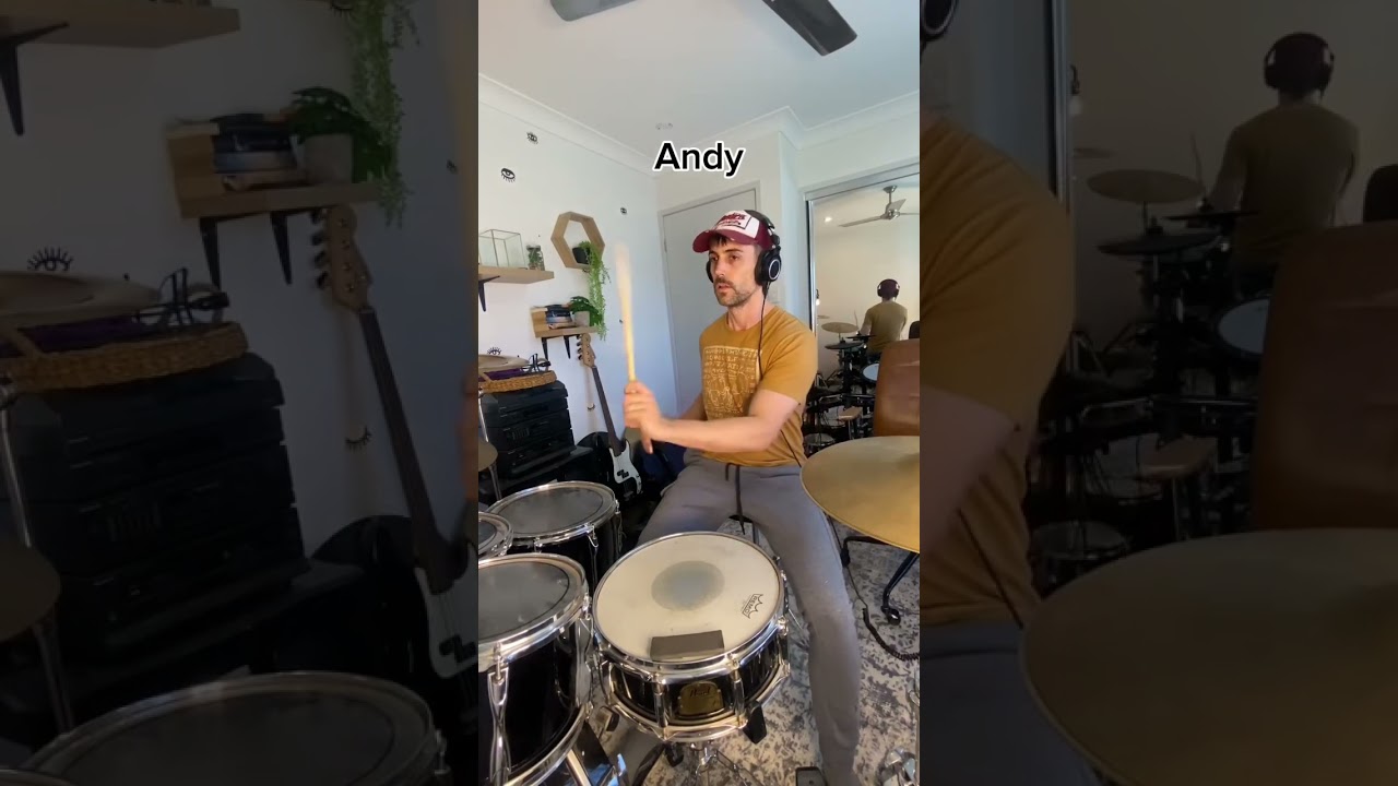 Guess which of us plays drums? #drums #drummers