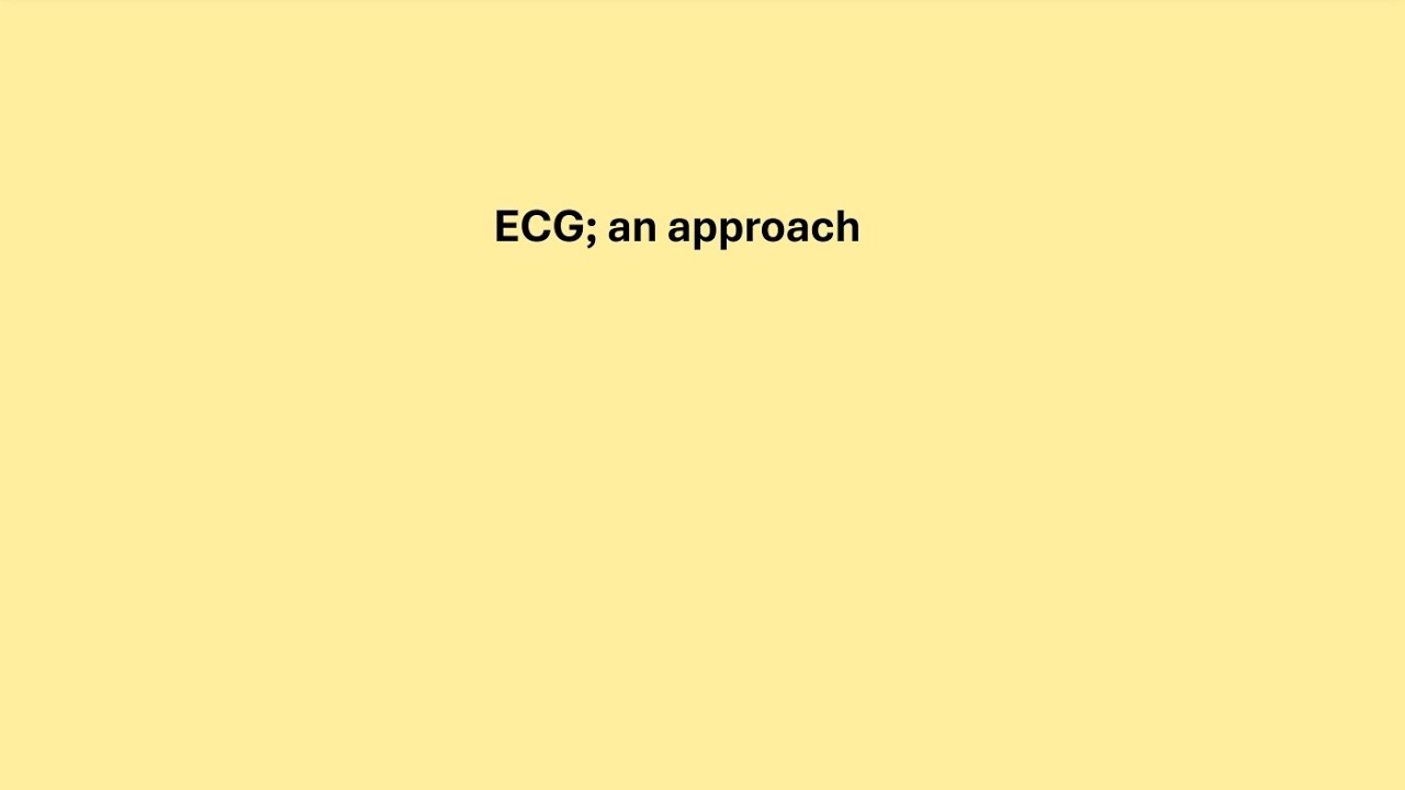 ECG; A basic practical approach