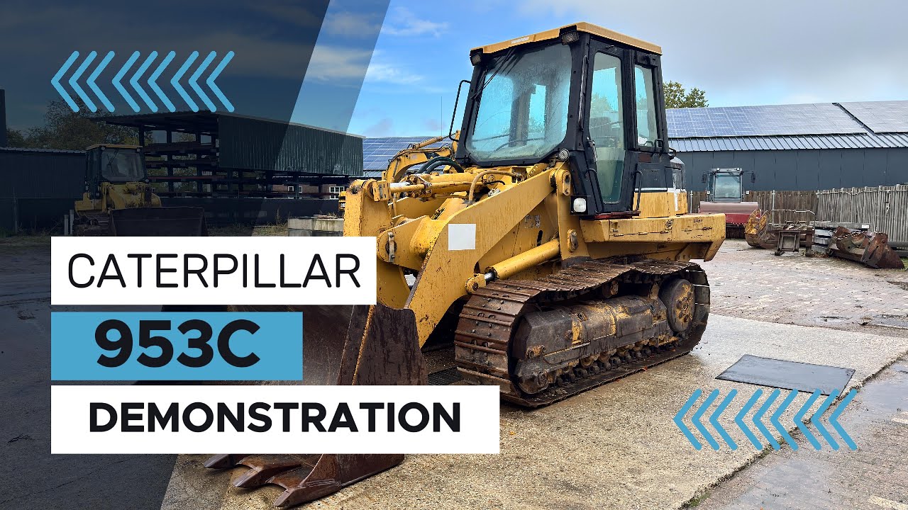 Caterpillar 953C (1999) tracked loader demonstration