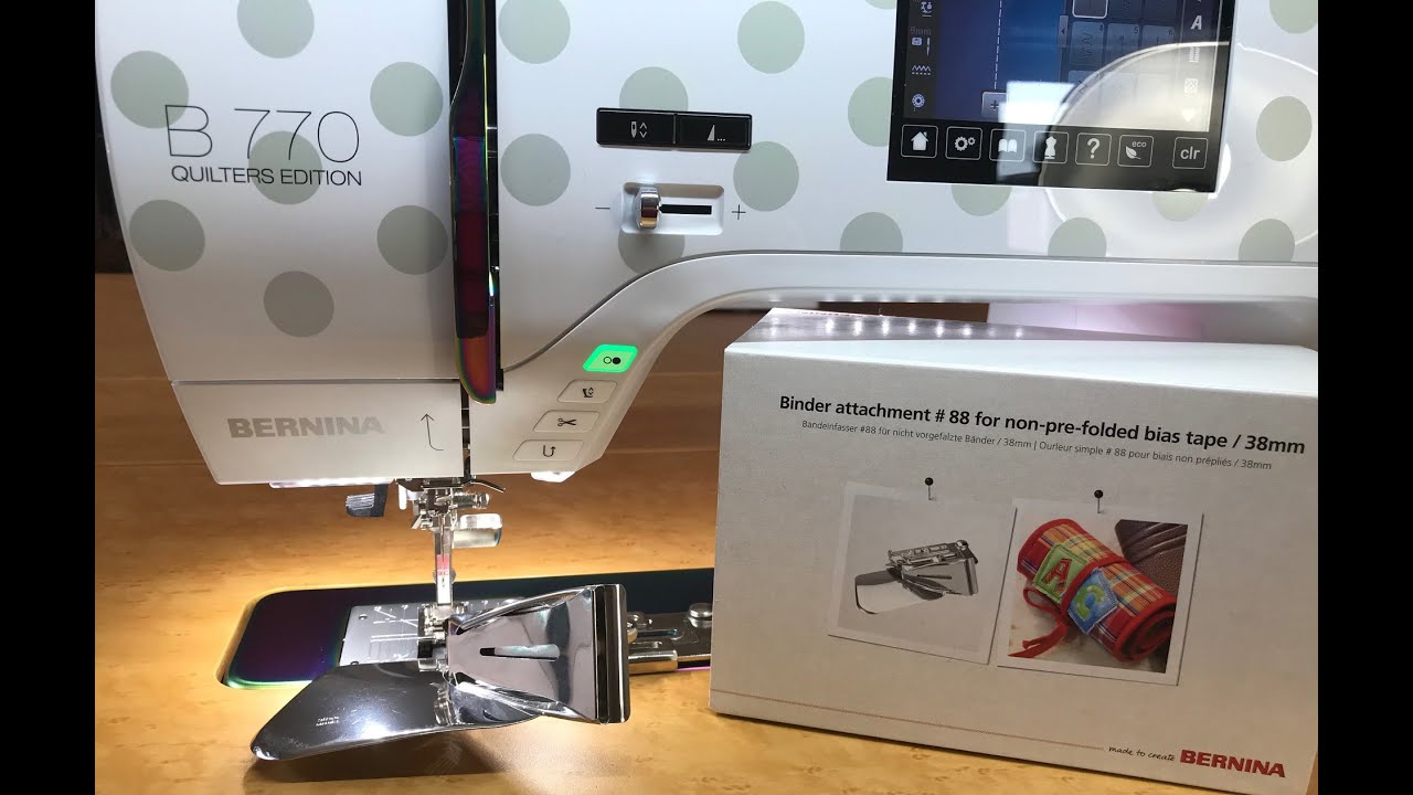 Getting Started with your BERNINA Binder Attachment #88