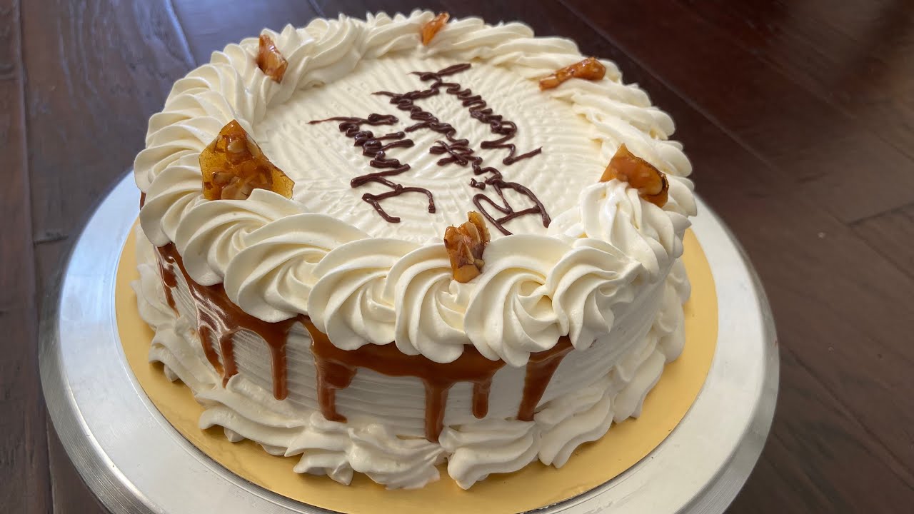 Butterscotch Cake Recipe | Homemade Butterscotch Sauce & Praline | Caramel Cake, Easy