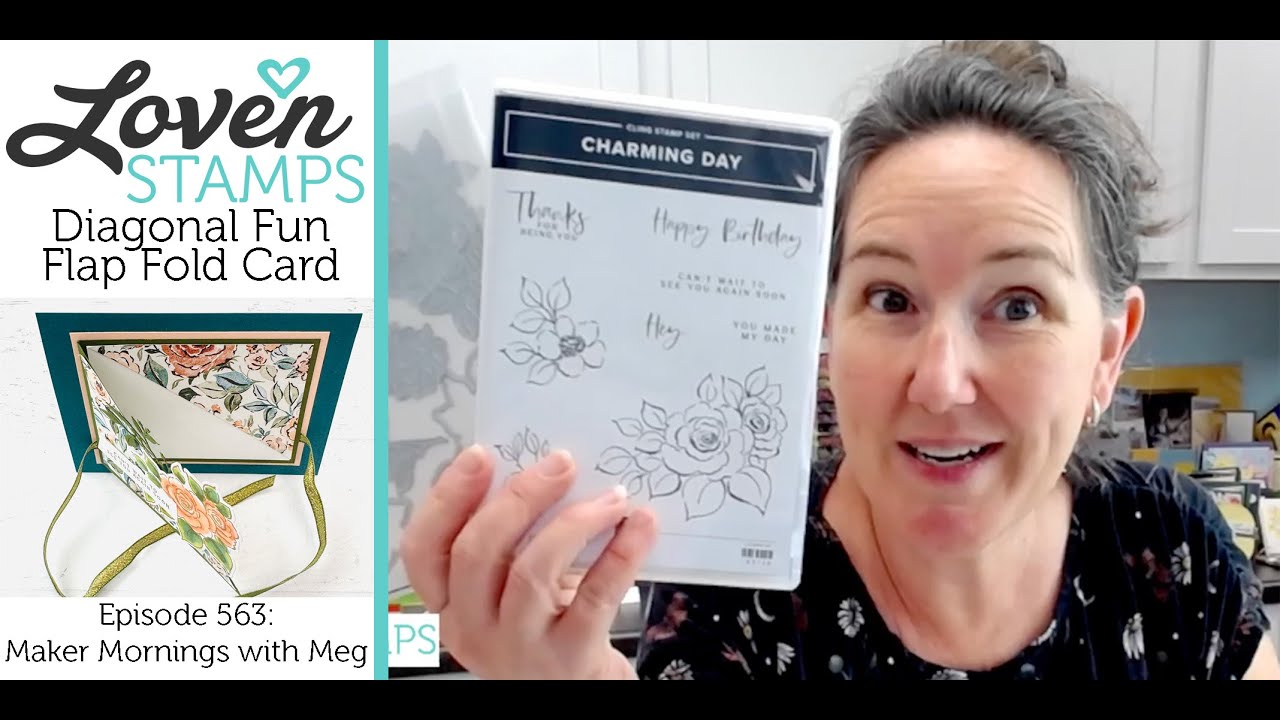Ep 563: Front Flap Diagonal Fun Fold Cards with Stampin’ Up!®’s NEW Charming Day Suite Collection