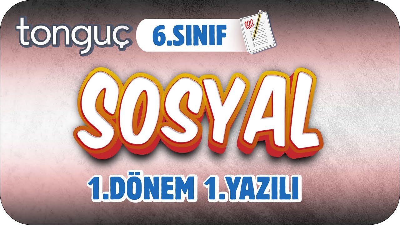6.Sınıf Sosyal 1.Dönem 1.Yazılıya Hazırlık 📝 #2024