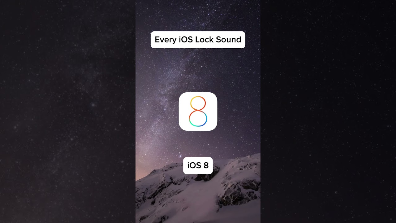 Every iOS Lock Sound Ever #shorts