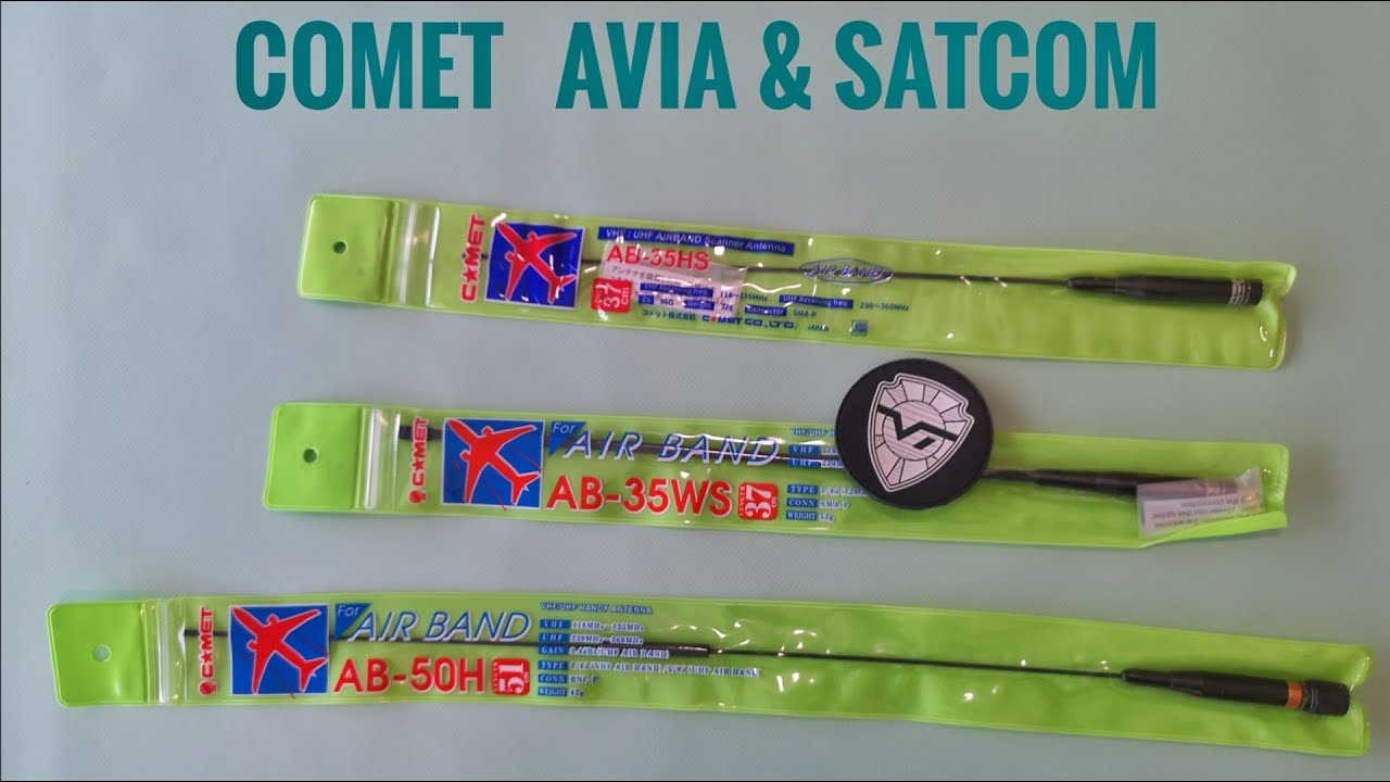 Авиационные и Satcom портативные антенны Comet AB-35HS, AB-35WS, AB-50H