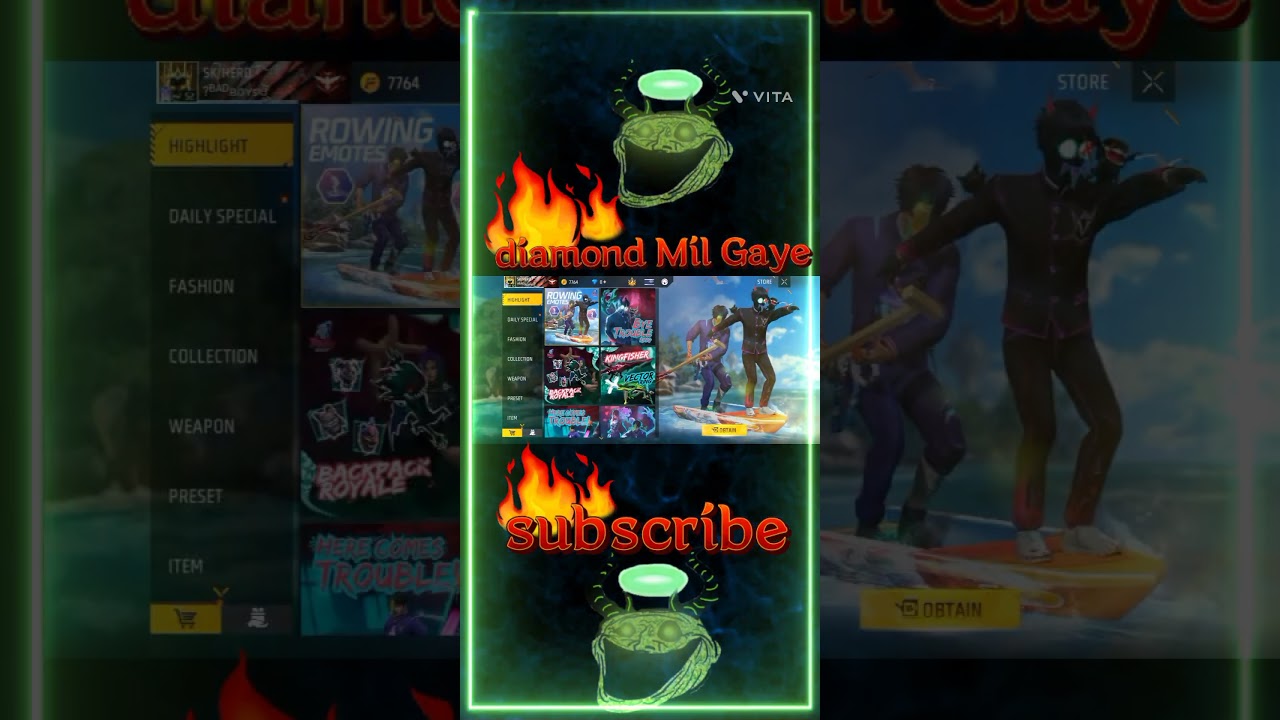 #impossible#diamond Mil Gaye 🤣 funny free fire comedy video#@Deepanshu gaming#