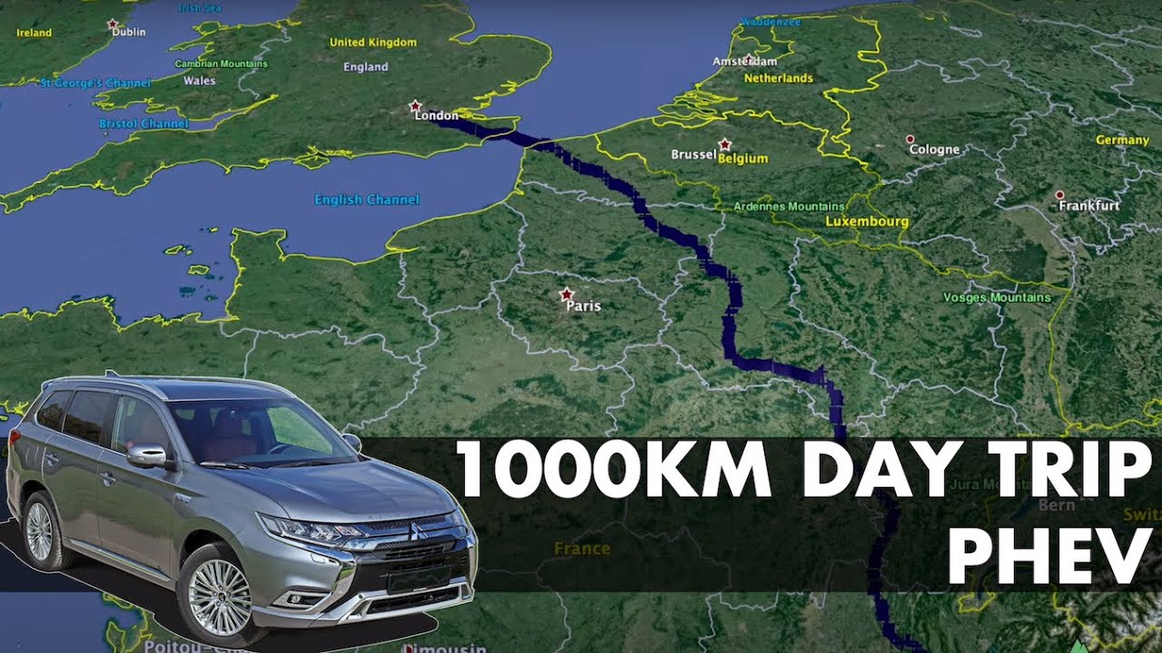 1000 km PHEV trip in a day with a Mitsubishi Outlander