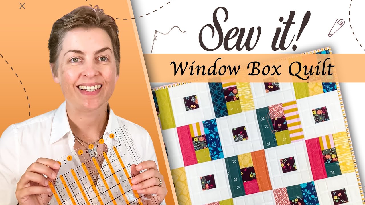 Window Box Quilt Using The Strips Quilting Ruler
