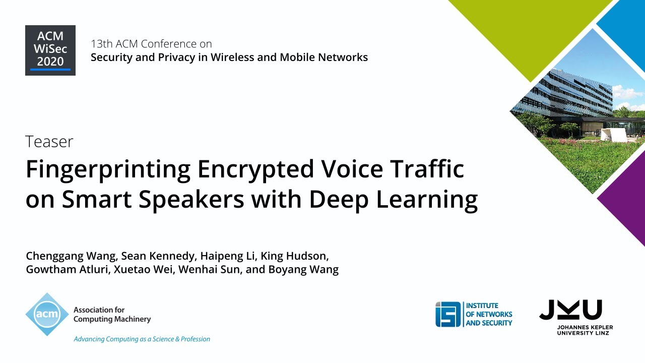 Teaser: Fingerprinting Encrypted Voice Traffic on Smart Speakers with Deep Learning