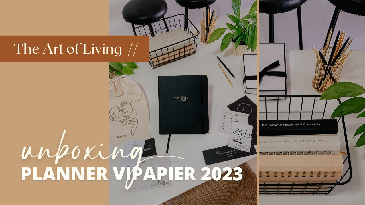 Unboxing do planner @VIPAPIER 2023! 🖤✨
