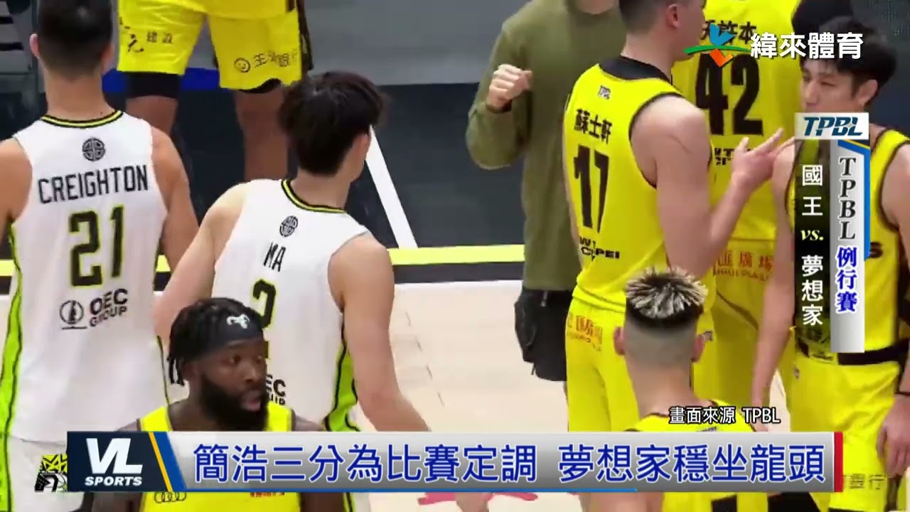 11/10 簡浩三分為比賽定調 夢想家穩坐龍頭