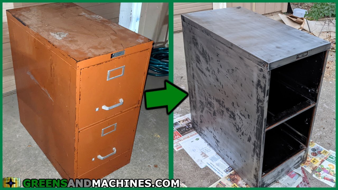 Remodeling a Filing Cabinet | Removing the Paint