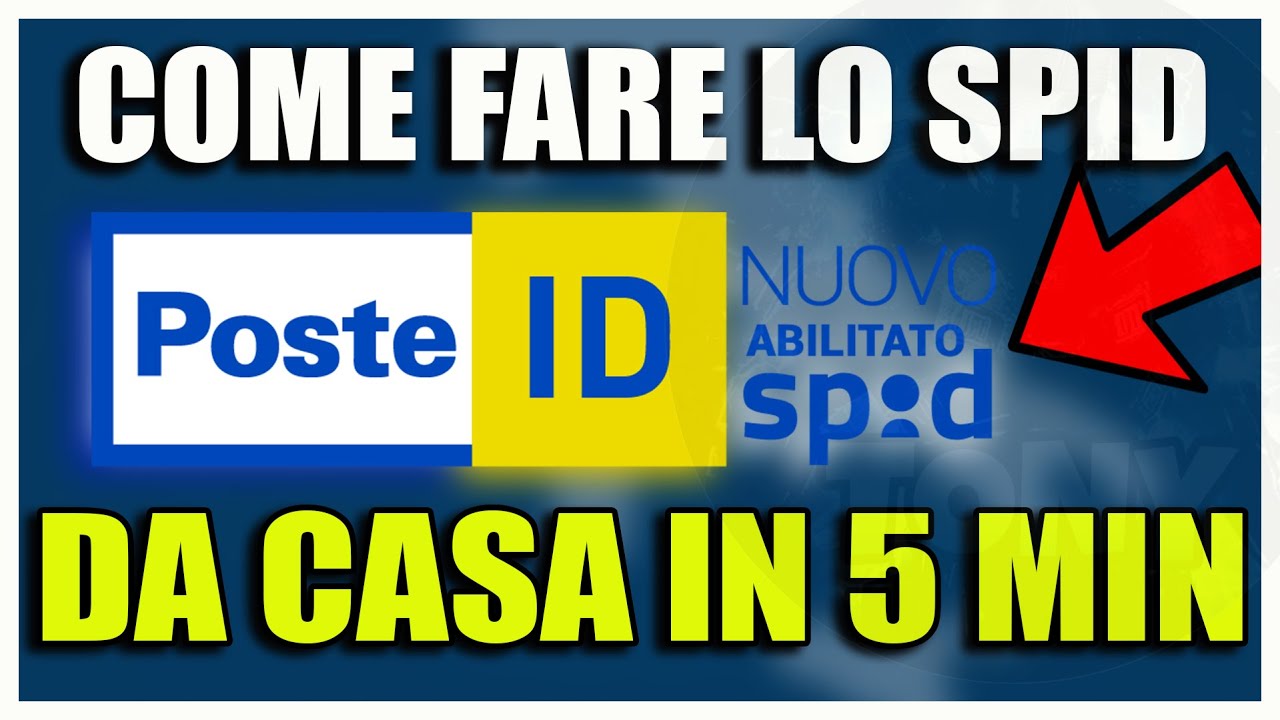 Come fare lo spid da CASA con poste ITALIANE - Tutorial FACILE E VELOCE 