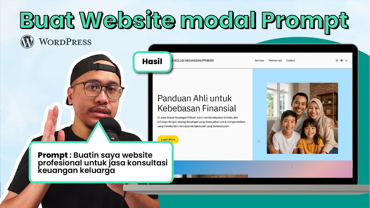Cara Buat Website dengan AI tanpa koding sama sekali | Tutorial Wordpress 2025