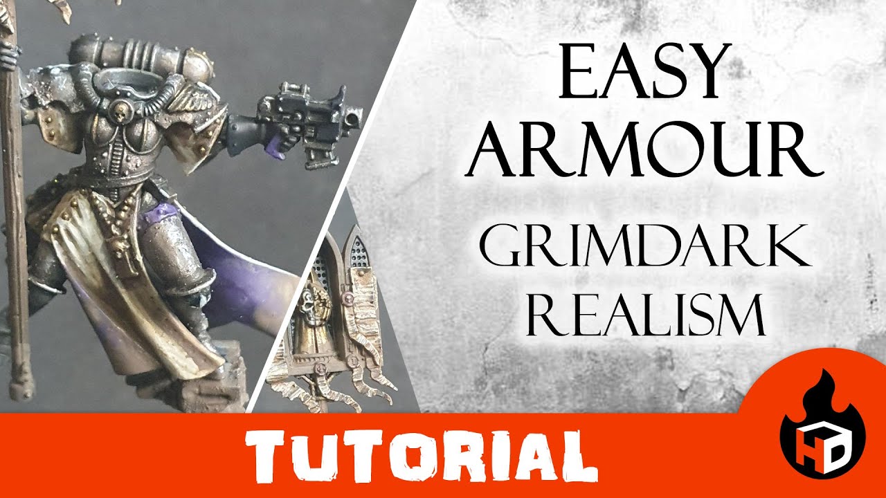 Realistic Grimdark armour made easy -step-by-step sisters of battle Warhammer painting guide