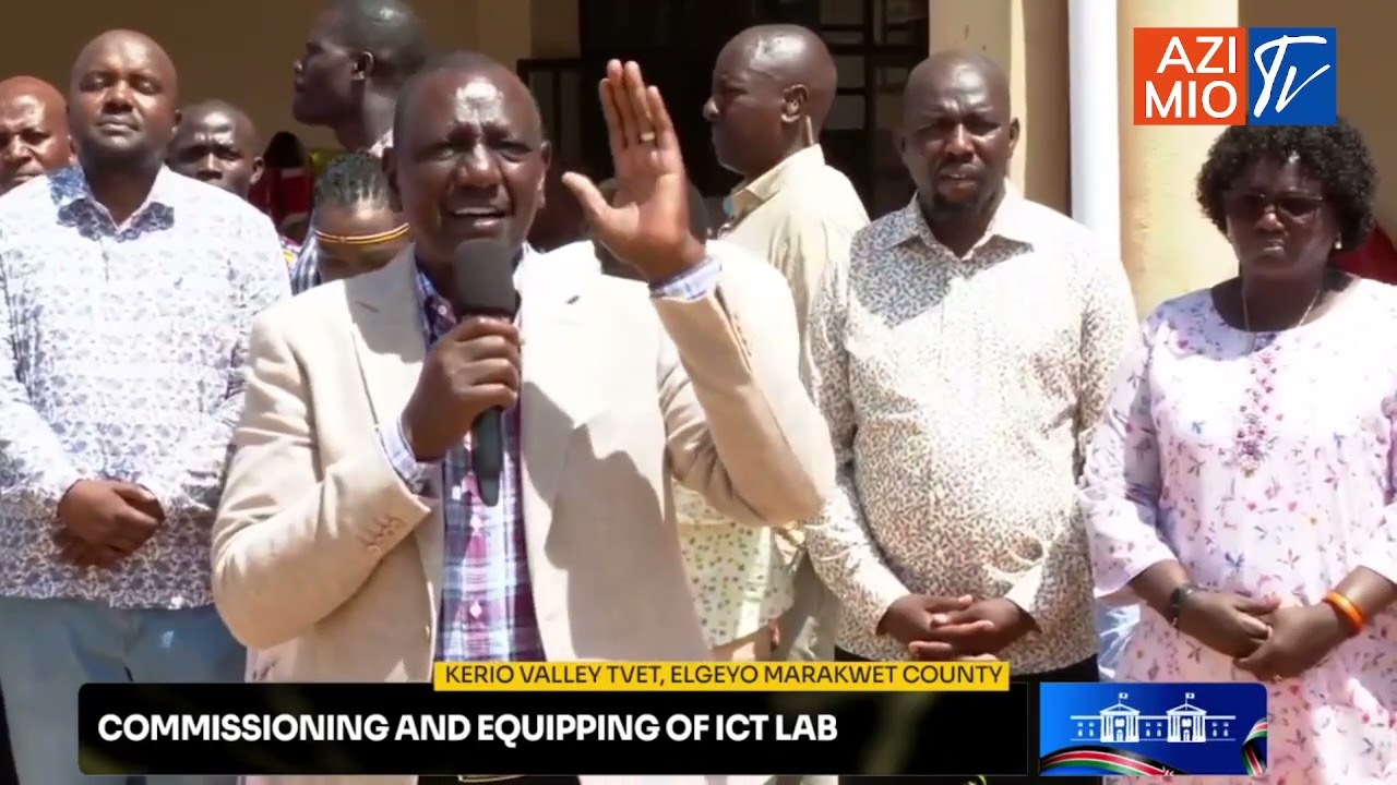 Ruto and his brigade STORM Elgeyo Marakwet, VOW to install STRONG INTERNET at Kerio TVET ICT Lab