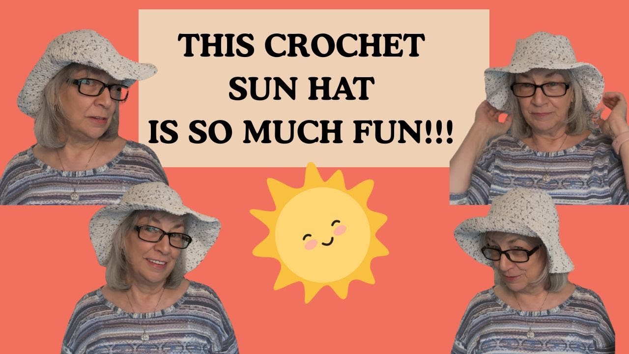 A Must Have Crochet Sun Hat! It's Totally Shapeable!