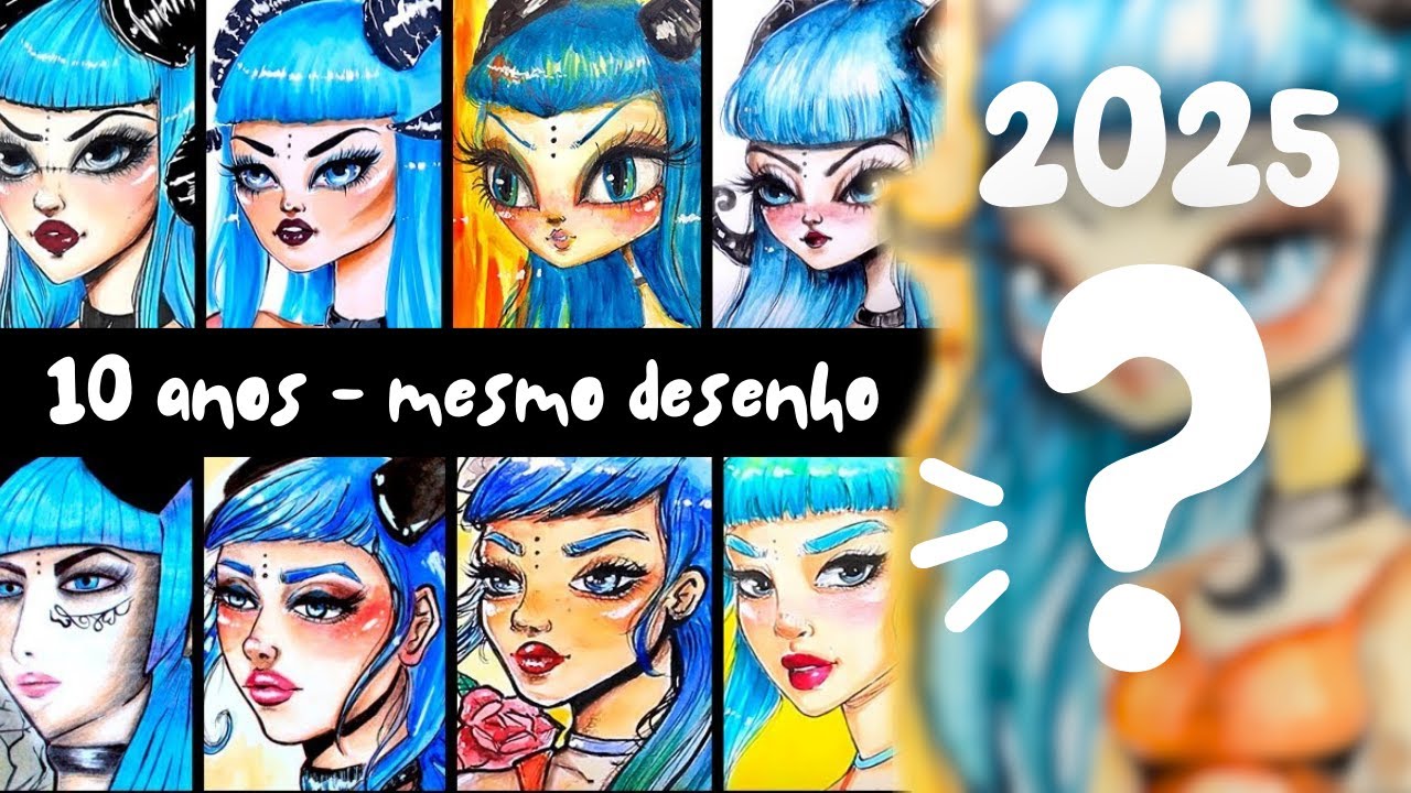 10 ANOS SEGUIDOS FAZENDO O MESMO DESENHO - QUAL O MELHOR ANO?