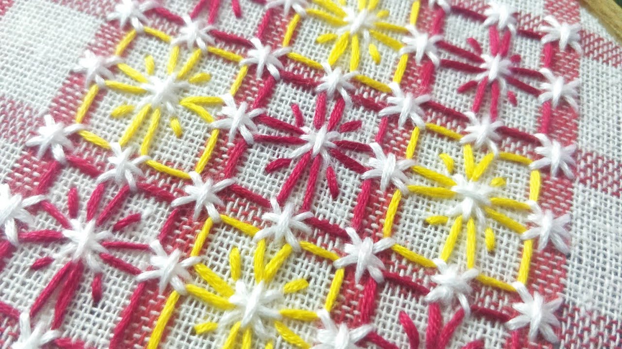 Chicken Scratch Embroidery #2 (Hand Embroidery Work)