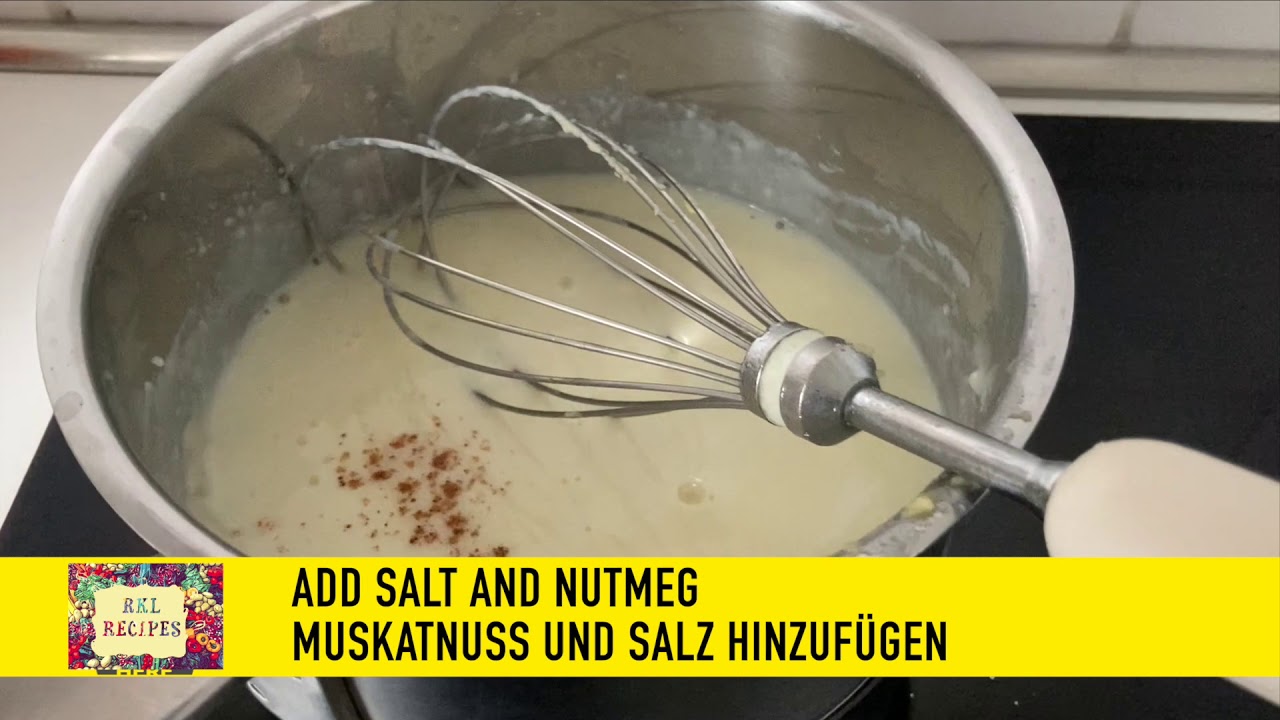 Bechamel sauce  //  Bechamelso&szlig;e  🥣                         #bechamelsauce #bechamelso&szlig;e