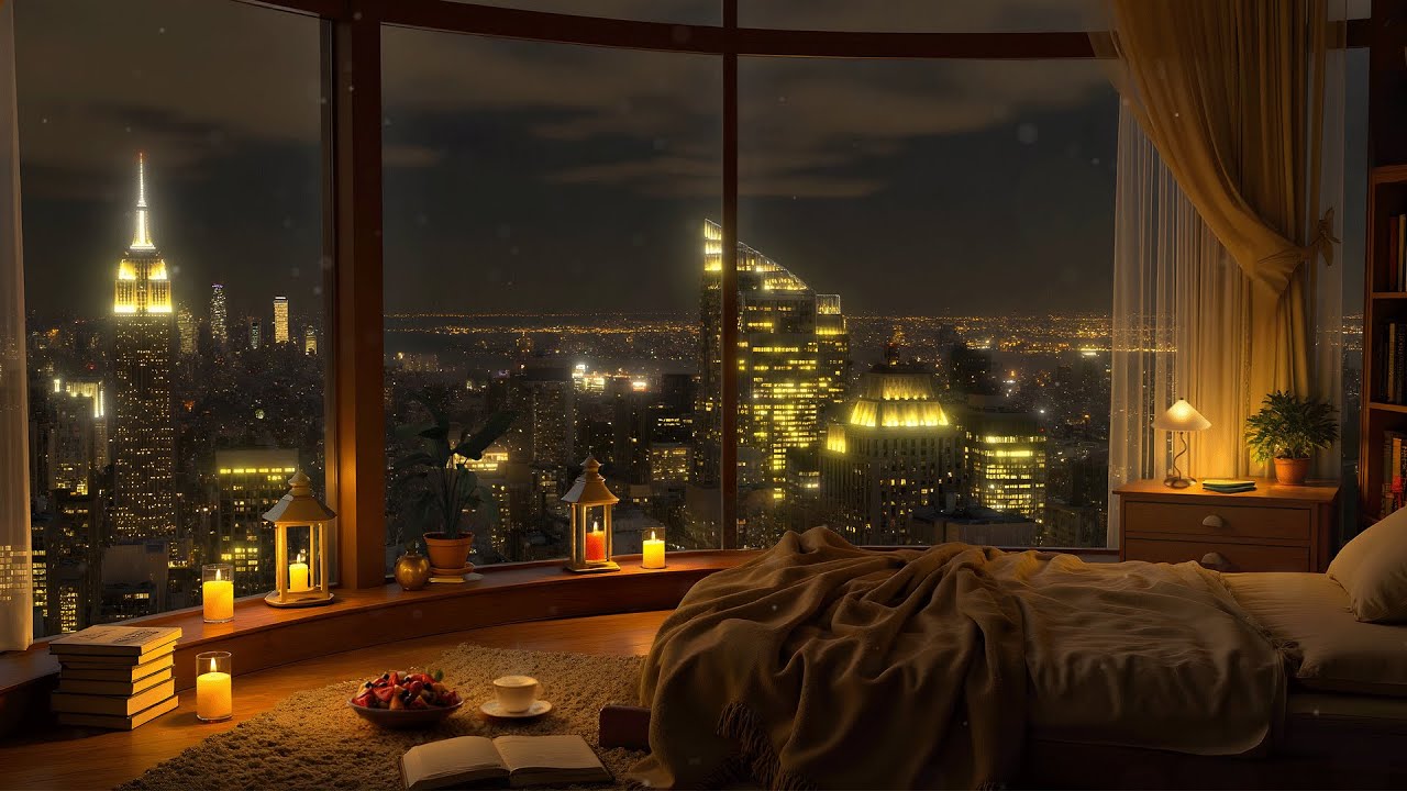 Relaxing Jazz in the Bedroom For Cozy Midnight | Smooth Jazz Music for Study & Work Vibes