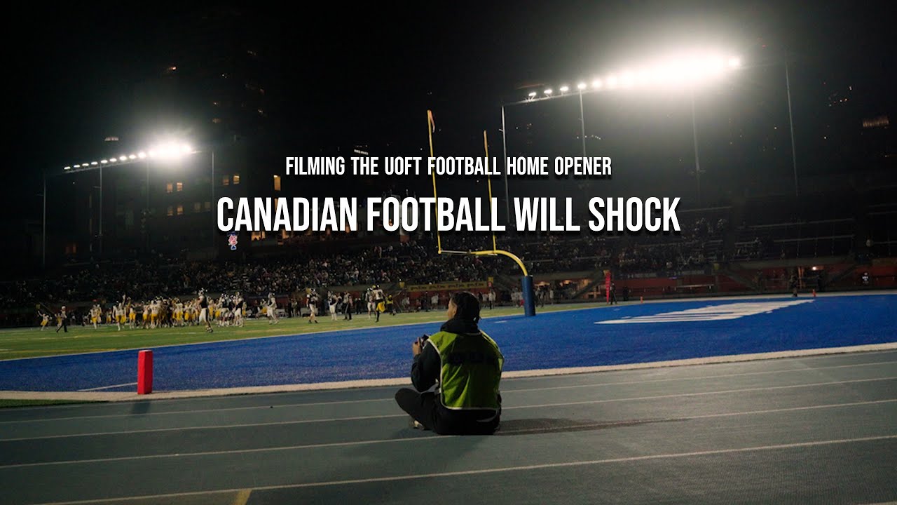 What It’s Like Filming A Canadian University Football Game | UofT Varsity Blues vs Waterloo Warriors