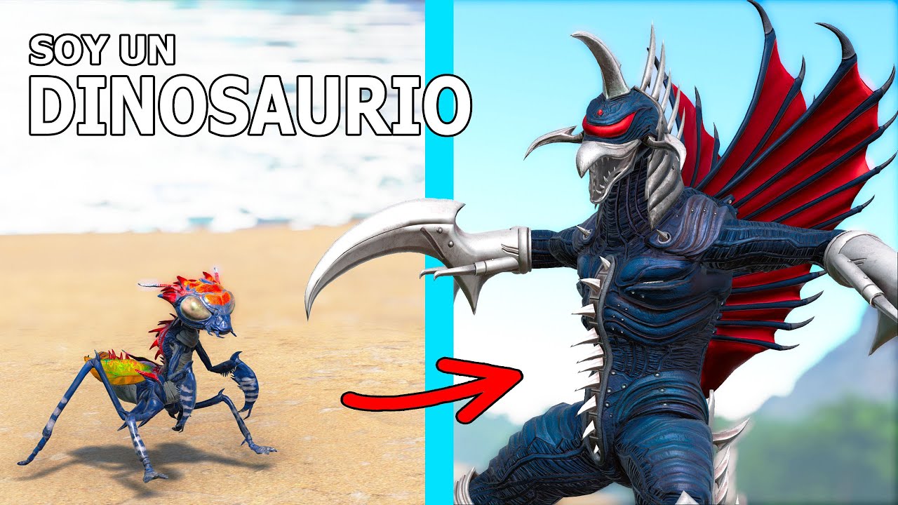 LA HISTORIA DEL DINOSAURIO ALIEN GIGAN KAIJU! Mato a Godzilla rey de monstruos ARK Soy un Dinosaurio