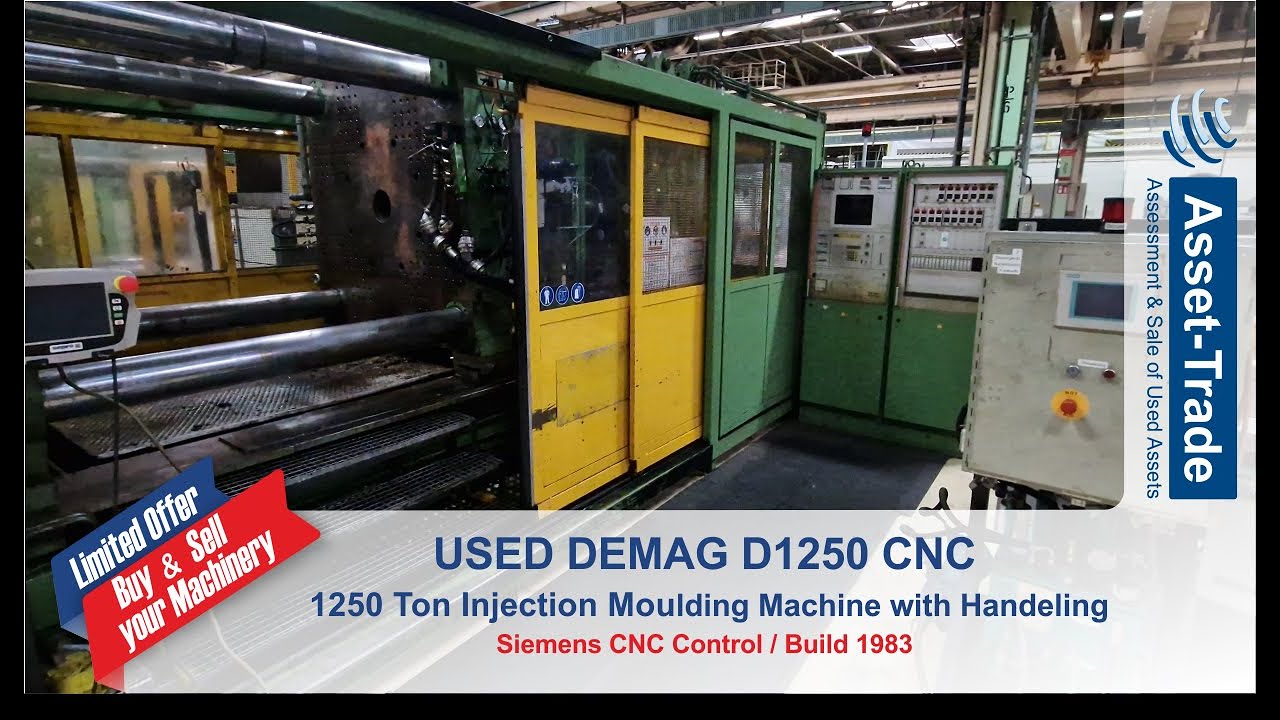 Best used DEMAG D1250 injection moulding machine for sale from Germany