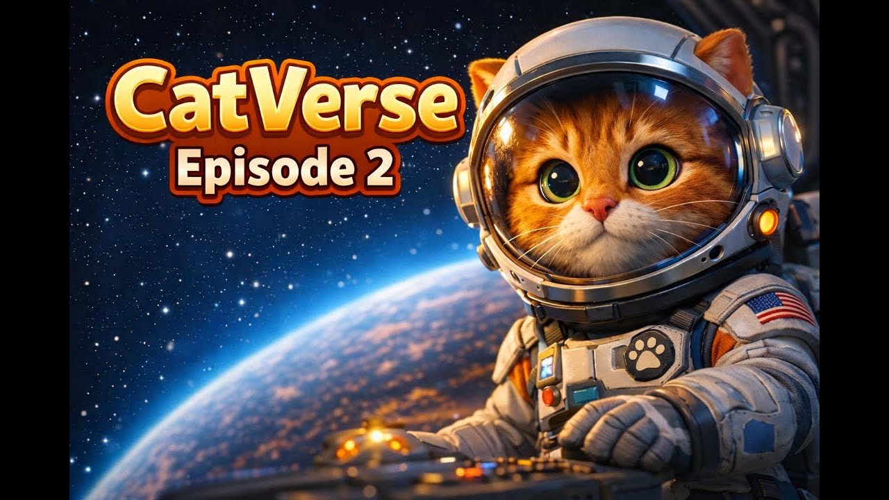 AI Astronaut Cat #funnycats #ai #cat