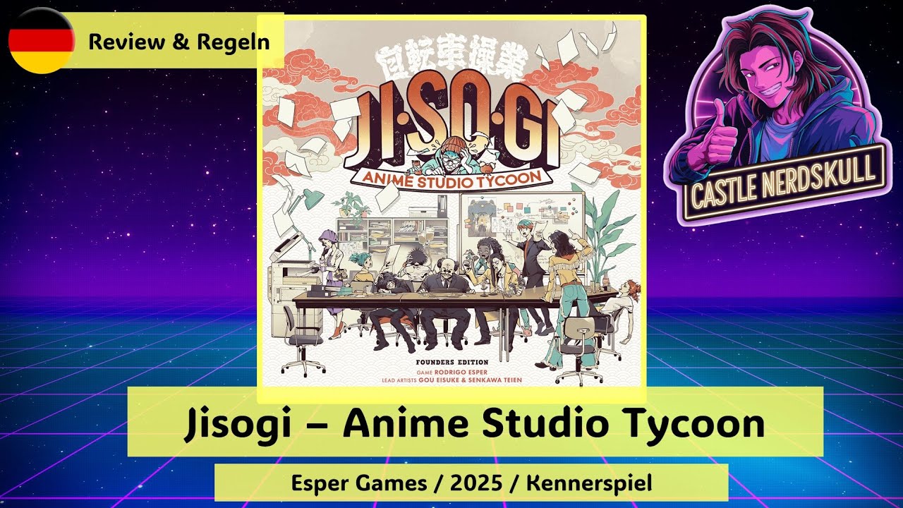 JISOGI Anime Studio Tycoon - Brettspiel Review & Regeln | Thematisch stark!