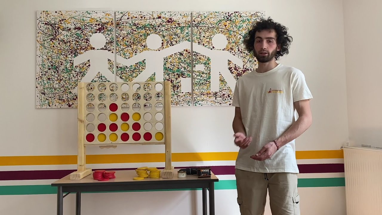 Fabrication du jeu du puissance 4 pour une école à Valence