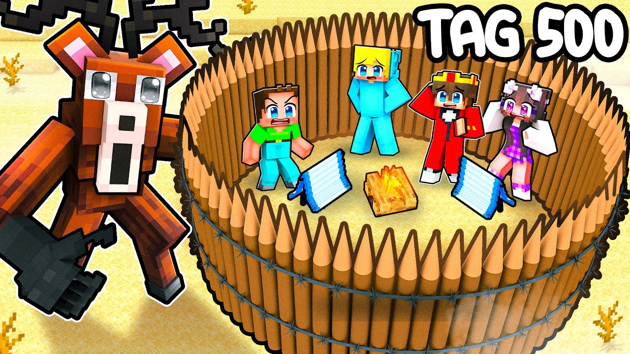 99 NÄCHTE in der VERLASSENEN WÜSTE überleben in Minecraft!