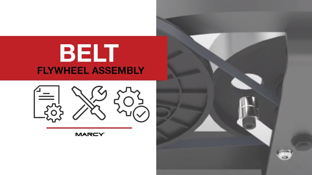 Marcy Recumbent Bike ME 709 - Belt Flywheel Assembly (Applies to Other Models)