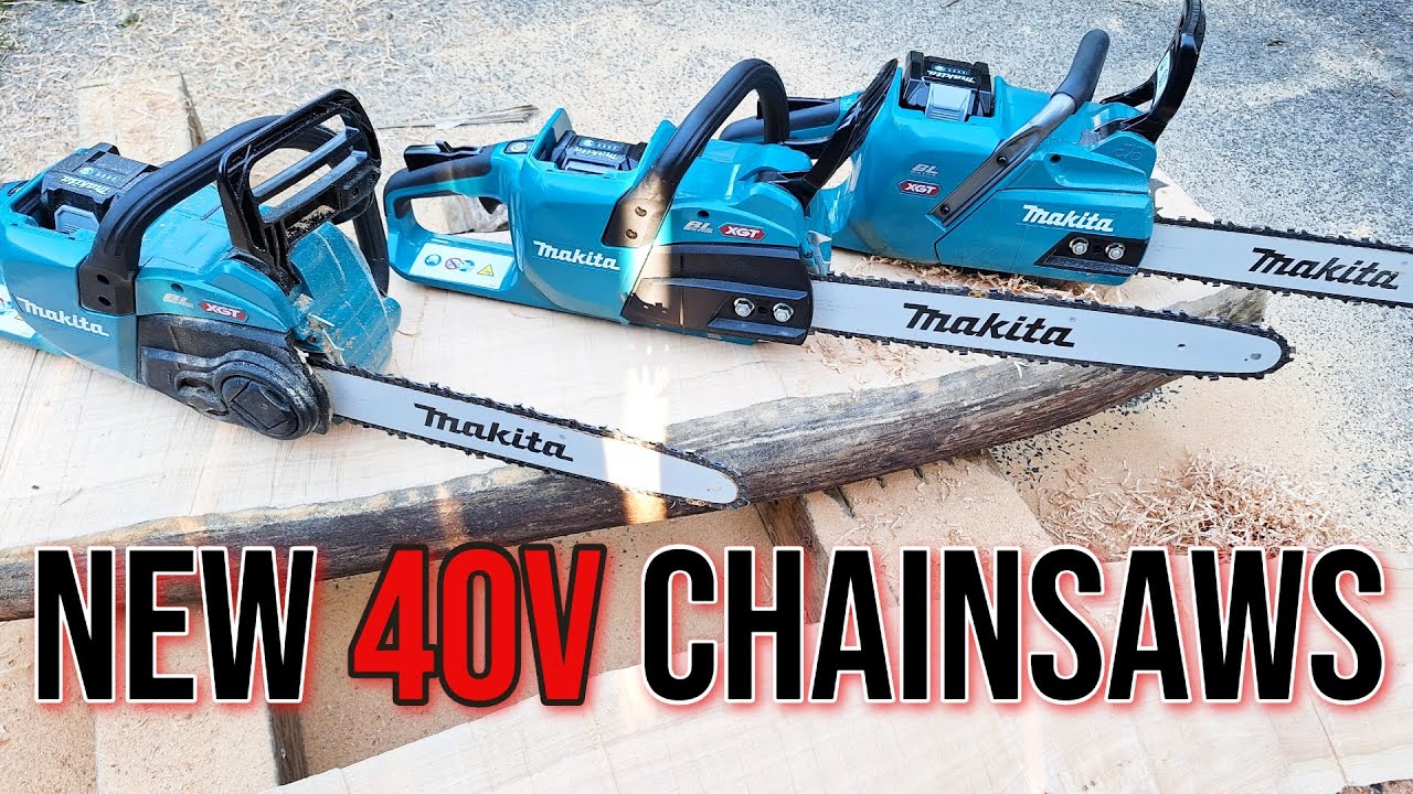 Тестируем новейшие бензопилы Makita 40v!