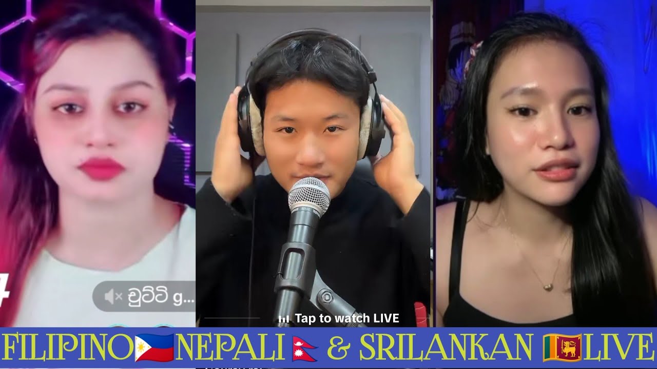 Srilankan girl and Gaurav rai tiktok live | Filipino girl and Gaurav live | Arjun pandit