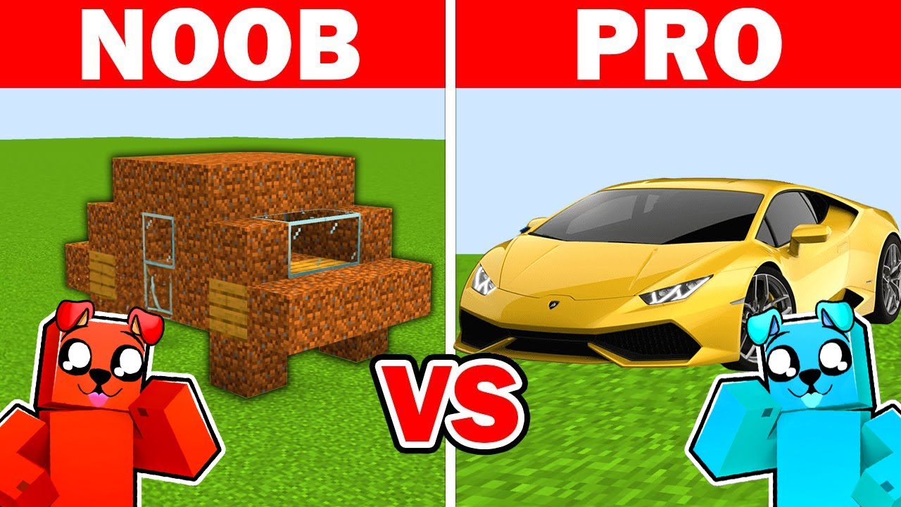 NOOB vs PRO: Epickie AUTA w Minecraft 🚘