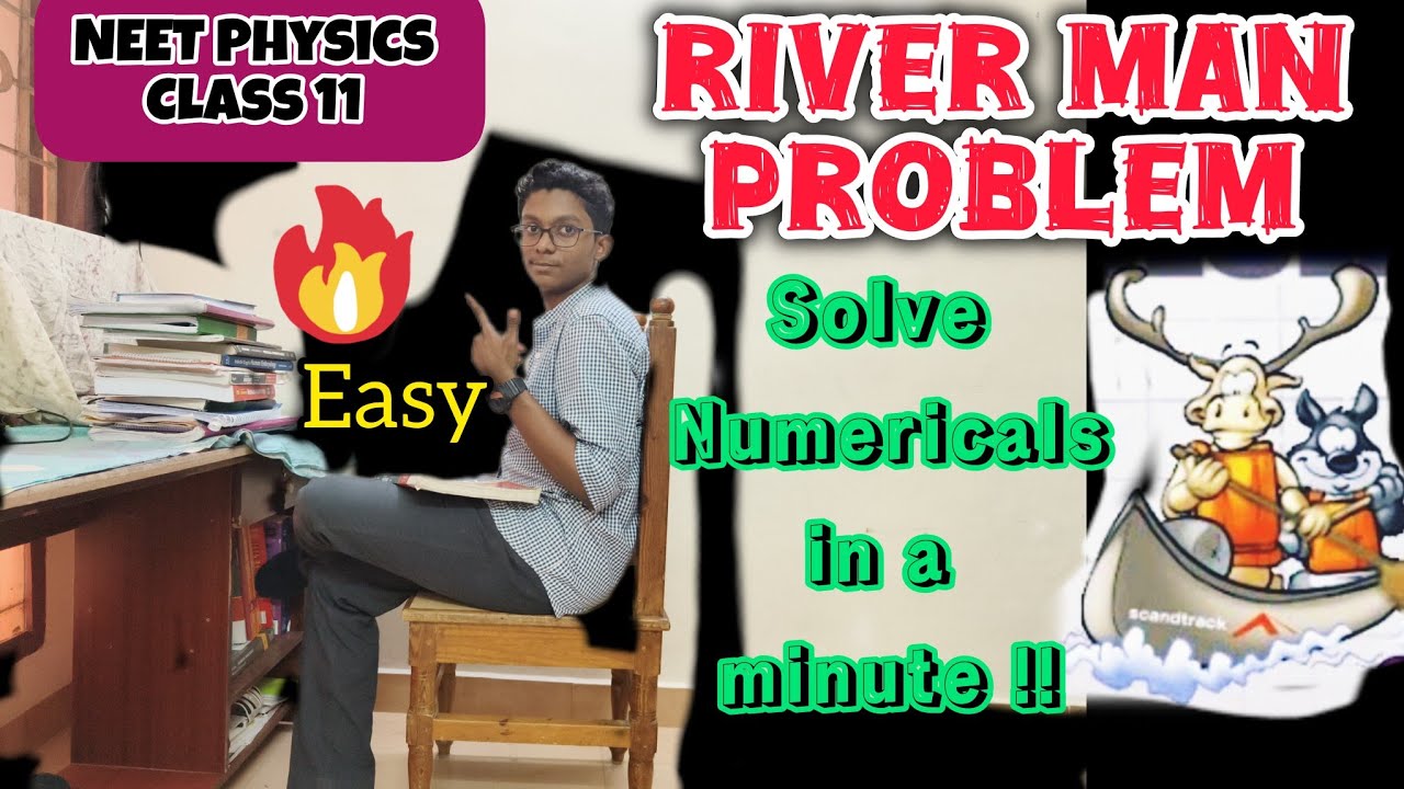 River-Man Problem NEET Relative Motion in 2-D Best Explanation Class 11 Physics Tamil @NEET Preparation TAMIL- By Ahil