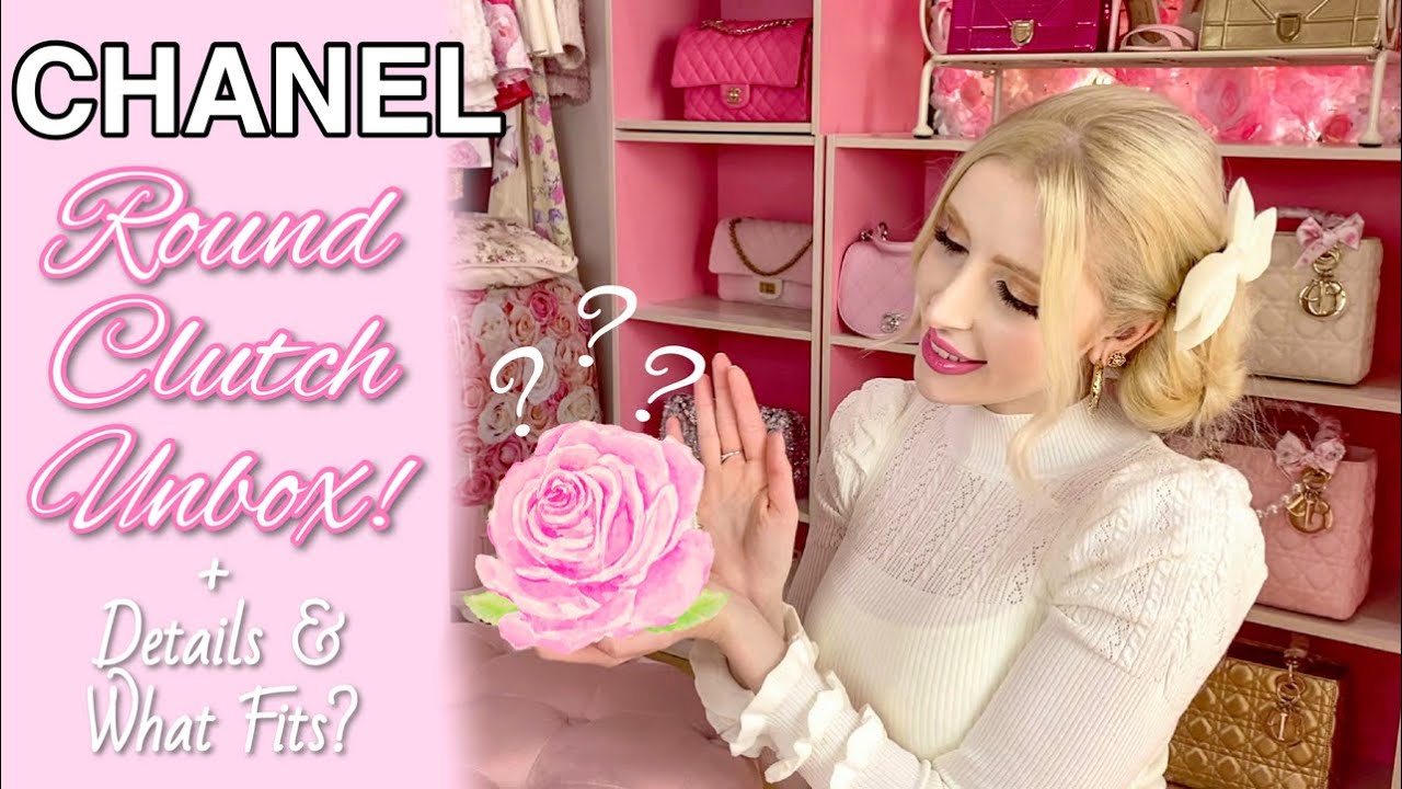 ✨Chanel Round Iridescent Clutch Unboxing! + Details & What Fits! ✨