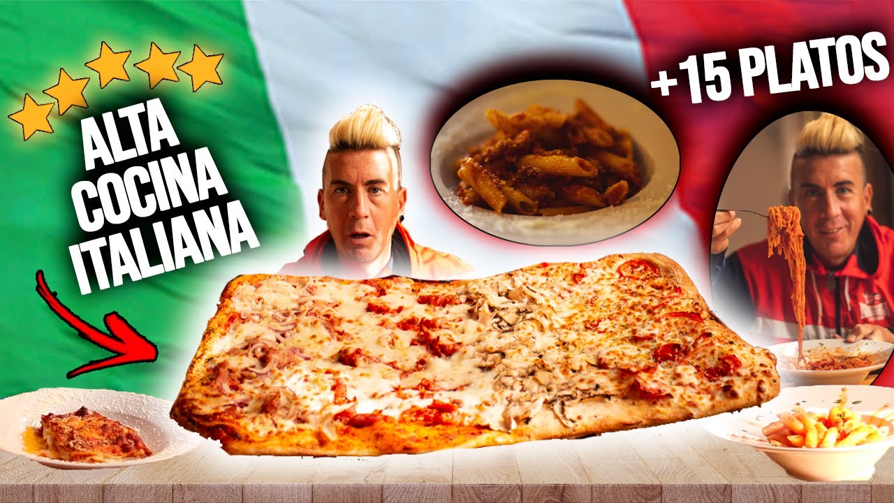 COMIENDO SIN LIMITES ALTA COCINA ITALIANA en SEVILLA (pasta fresca, lasañas y 1 PIZZA GIGANTE)