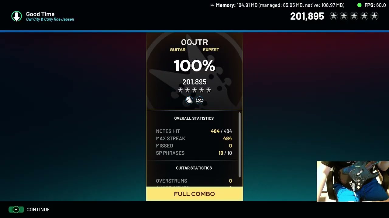 Lane Breakers: Good Time - Owl City & Carly Rae Jepsen | Expert Guitar FC (First Ever)
