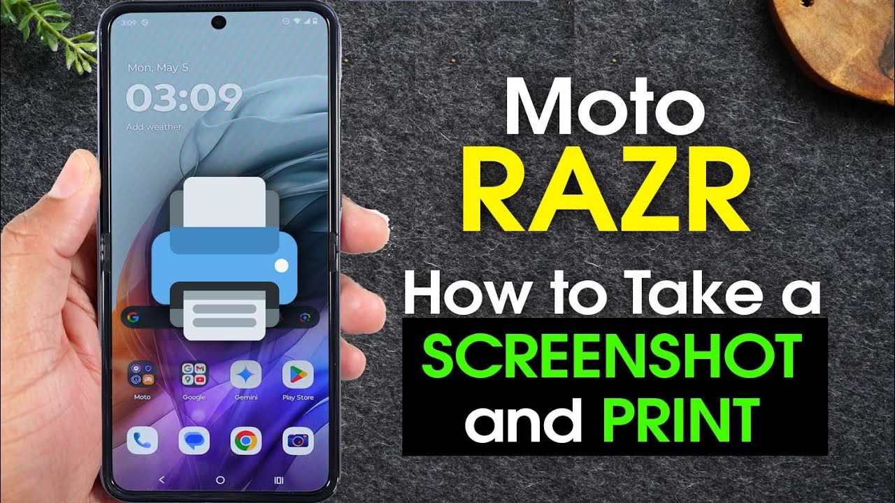 Motorola Razr How to Take a Screenshot and Print