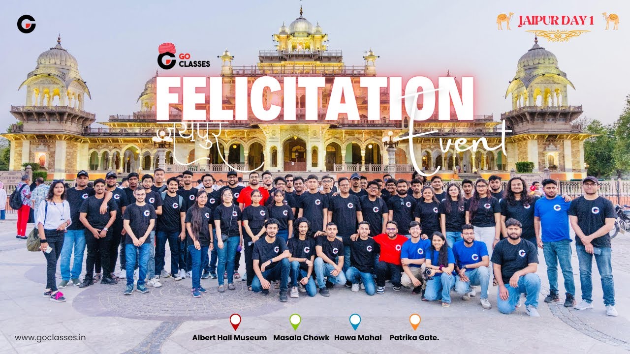 Jaipur Chronicles: From Museums to Monuments | GO Classes Felicitation 2025 Day 1 #goclasses #jaipur