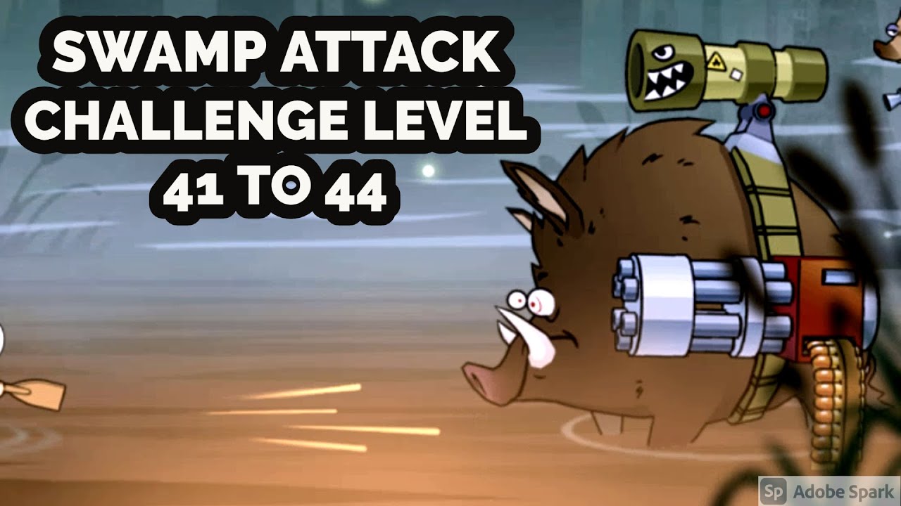 Swamp Attack Challenge Level 41 to 44 We Have Reached The Boss 🔥!
