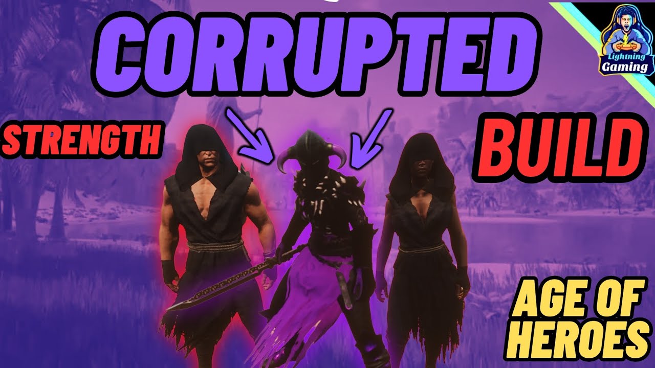 Conan exiles age of heroes OP Strength corruption build!!
